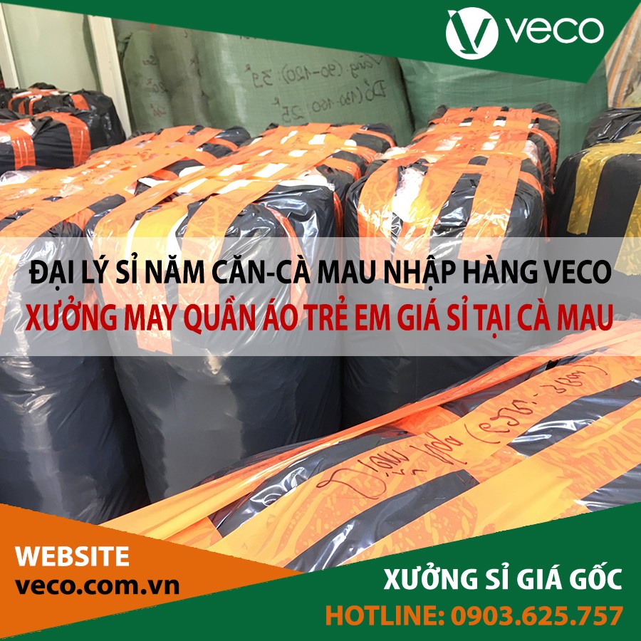 Veco-Xưởng may quần áo trẻ em giá sỉ tại Cà Mau